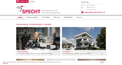 Desktop Screenshot of hausverwaltung-specht.de